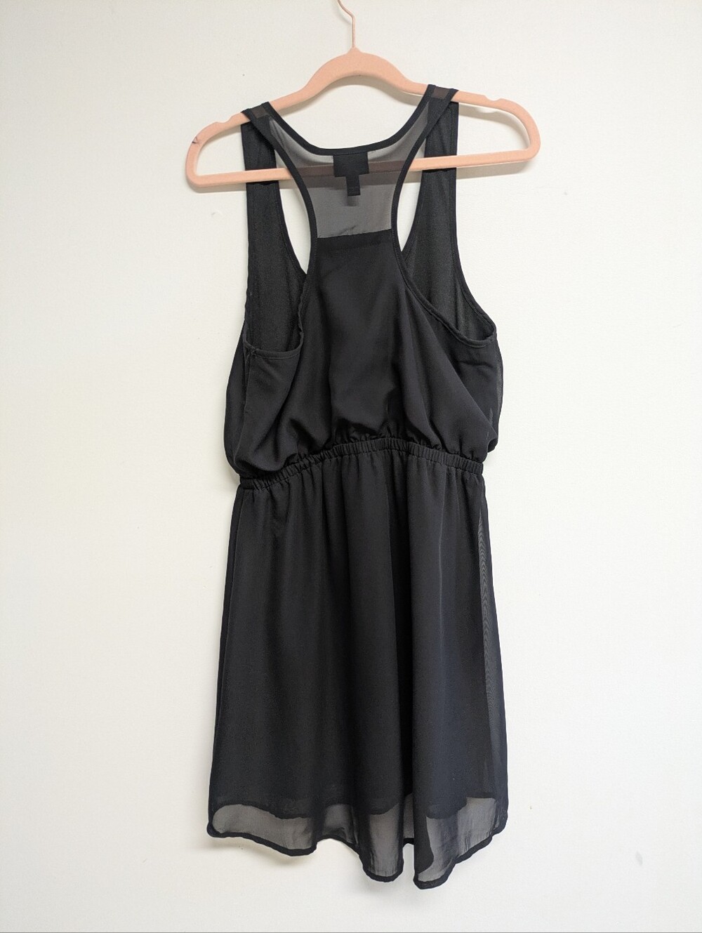 Flirty Racerback Layered Mini Dress Size Small - Picture 4 of 7